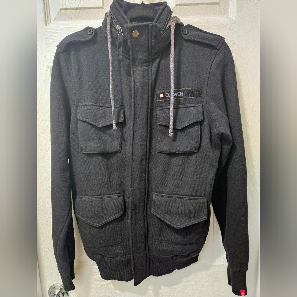 Element Men's Black Military Jacket
